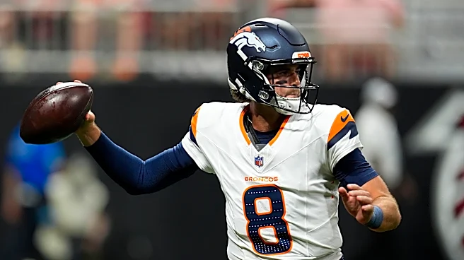 Barron returns pick 97 yards for a TD as Stidham leads Broncos to runaway 27-7 win over Falcons