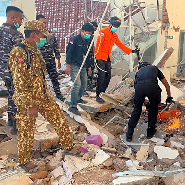 Magnitude 7.7 earthquake strikes off Indonesia's coast, killing at least 38 and toppling buildings