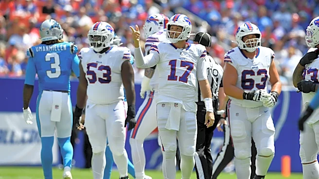 Josh Allen gets comfortable in Bills' new stadium with TD pass in 29-14 preseason win over Panthers