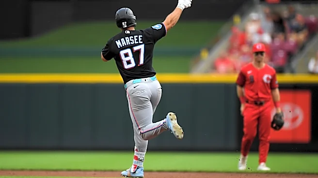 Marsee and Mack homer in the Marlins' 8-4 victory over the Reds