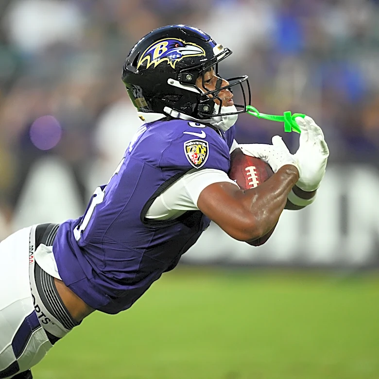 Ja'Kobi Lane has TD catch on promising night for Ravens rookie receivers in 24-7 win over Eagles