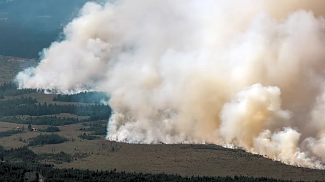 Firefighters battle a massive Belgian wildfire that forced hundreds to evacuate