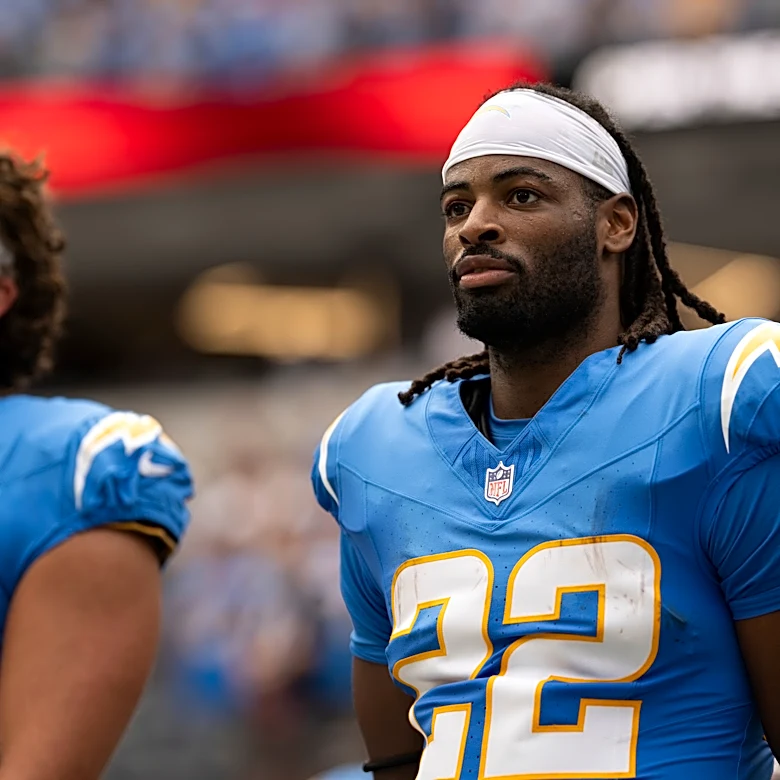 Coming off a torn Achilles, running back Najee Harris works out with the New York Giants