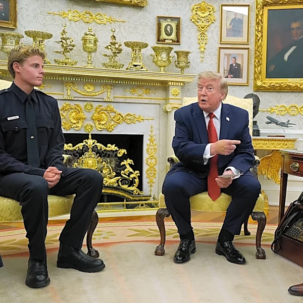 Teen lifeguard and boy he rescued are honored at White House after Trump saw dramatic viral video