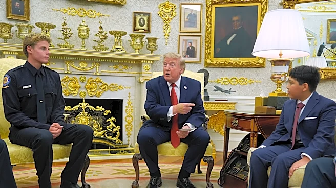 Teen lifeguard and boy he rescued are honored at White House after Trump saw dramatic viral video