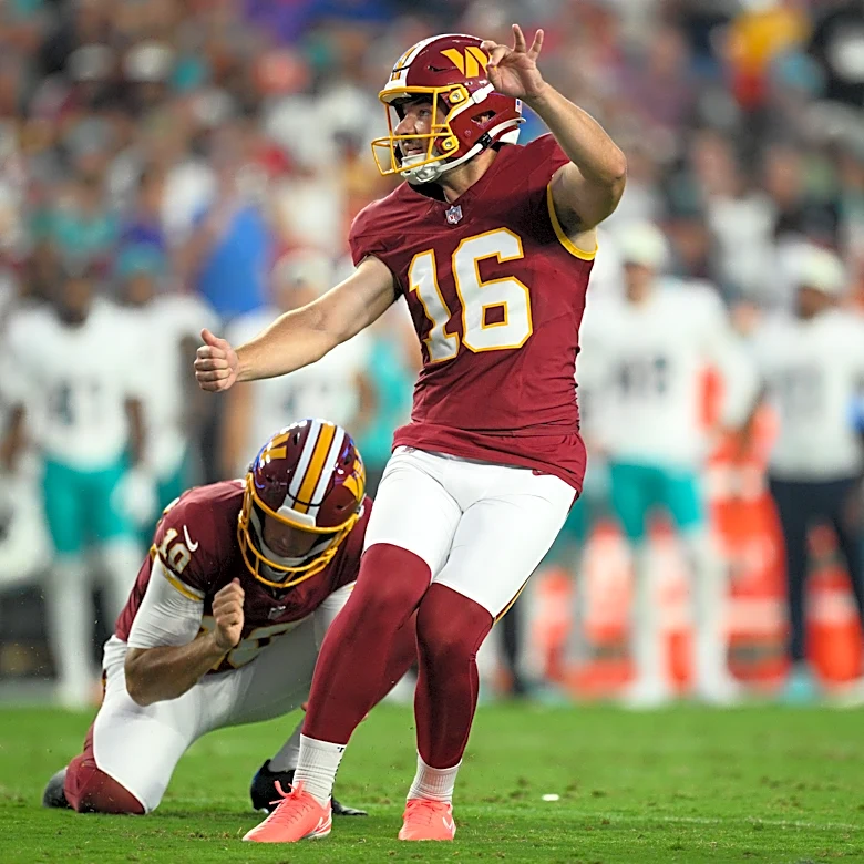 Commanders are releasing kicker Jake Moody and signing linebacker Krys Barnes, AP source says