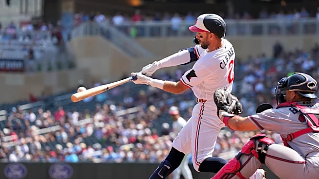 Clemens has 3 RBIs as the Twins beat the Braves 6-4 to sweep their three-game series