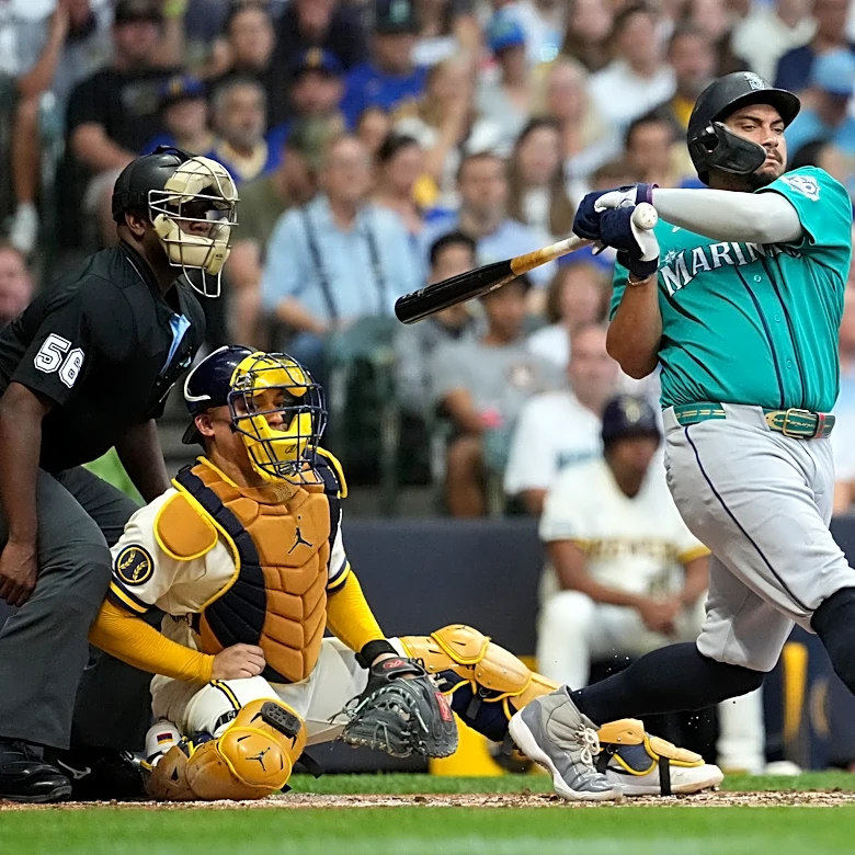 Mariners bounce back from humiliating loss, pound Dustin May early to beat Brewers 7-5