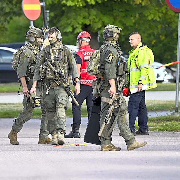 An attacker with a sword wounds at least 3 people at a school in Sweden