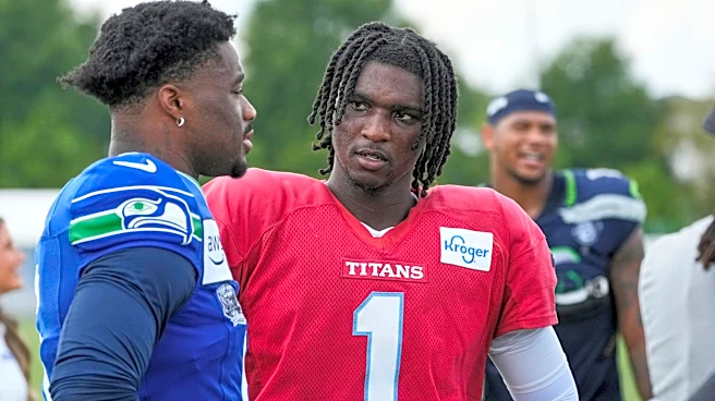Mike Macdonald: Titans QB Cam Ward 'in command' during Seahawks-Titans joint practice