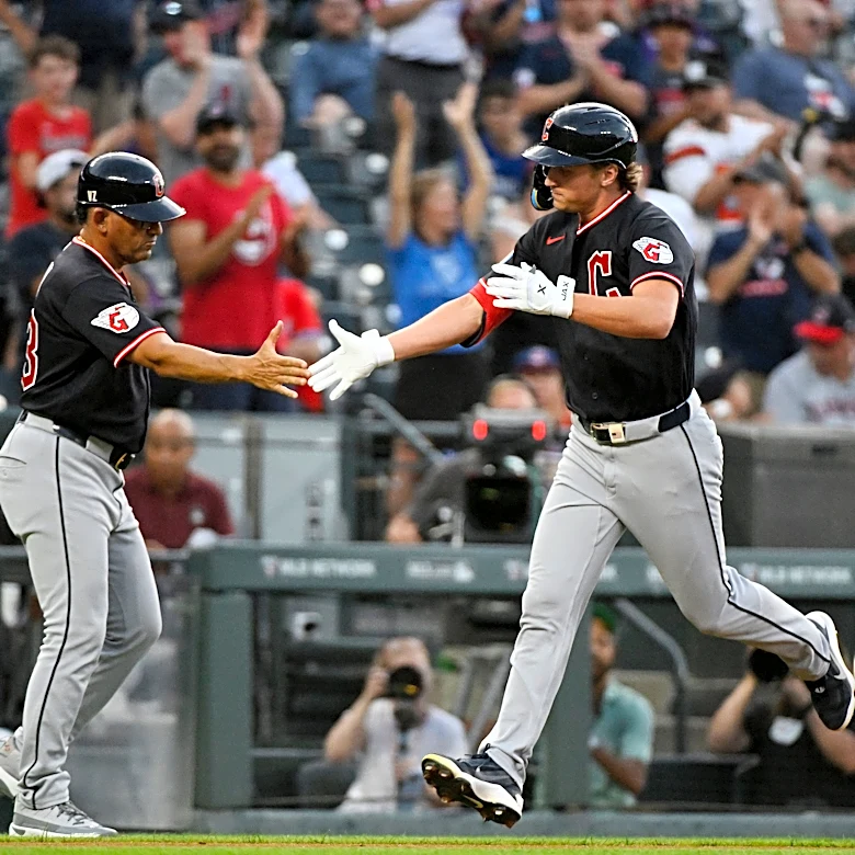 Bazzana, Bailey and Halpin help power the Guardians to a 9-1 win over the Rockies
