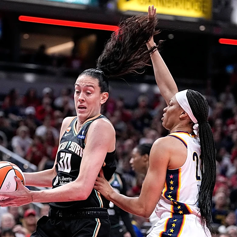 Breanna Stewart wants a safe space as transgender debate sparks rallies at Fever games