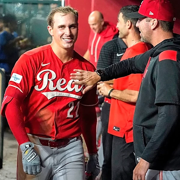 Reds' Bleday hits for cycle in 1st 4 at-bats against Diamondbacks