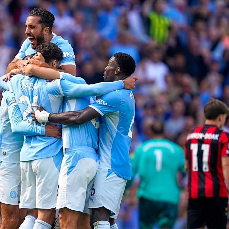 Premier League: Maresca enjoys 'perfect day' as Man City rallies late for win, Brighton routs Villa