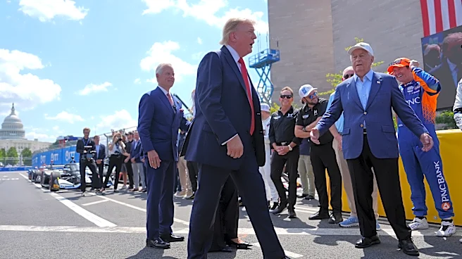 Trump leads the IndyCar prerace in the Beast before cars zoom through Washington's streets