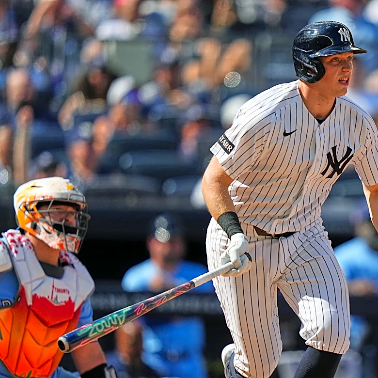 Ben Rice hits two-run single to cap 3-run sixth as Yankees pull away for 8-3 victory over Blue Jays