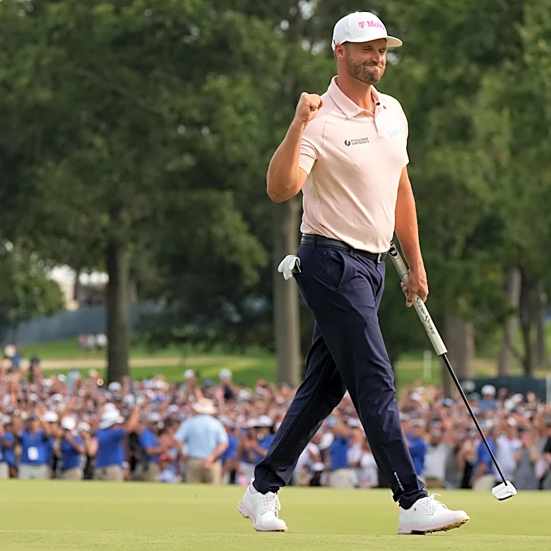 Wyndham Clark holds off McIlroy and Cantlay to capture BMW Championship for 3rd win this year