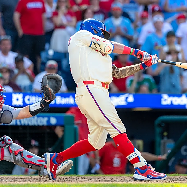 MLB home run leader Schwarber punctuates Phillies' unlikely comeback win over the Cardinals