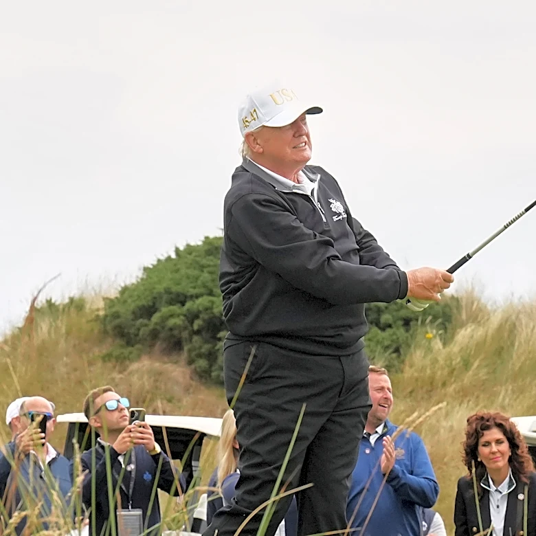 Trump is heading to his golf course in Ireland to watch the Irish Open golf tournament next month