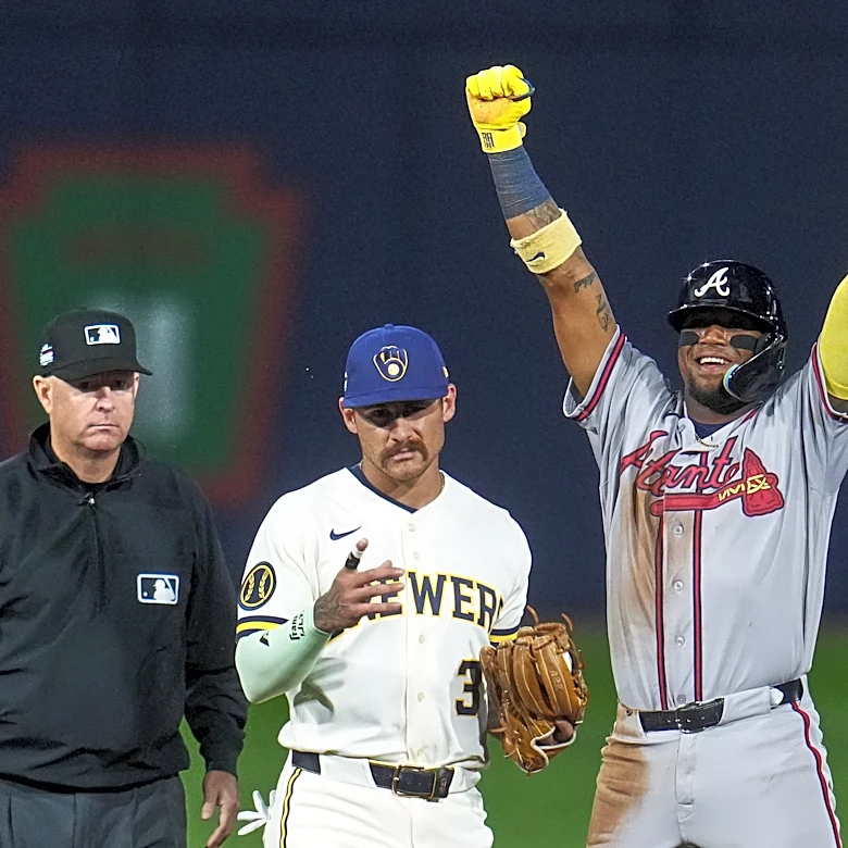 Harris homers, Mahle pitches 5 strong innings as Braves beat Brewers 4-2 in Little League Classic