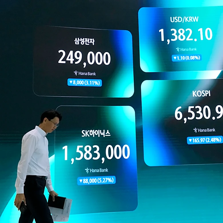 Asian shares are mixed and oil prices hold steady as the US raises pressure on Iran