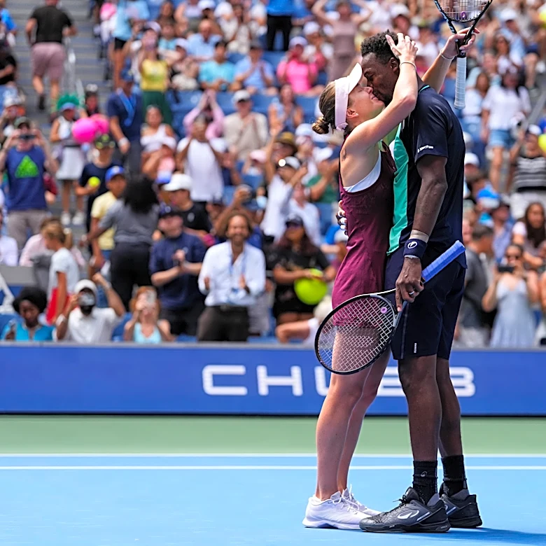 Quite a couple: Spouses Elina Svitolina and Gael Monfils reach US Open mixed doubles semifinals