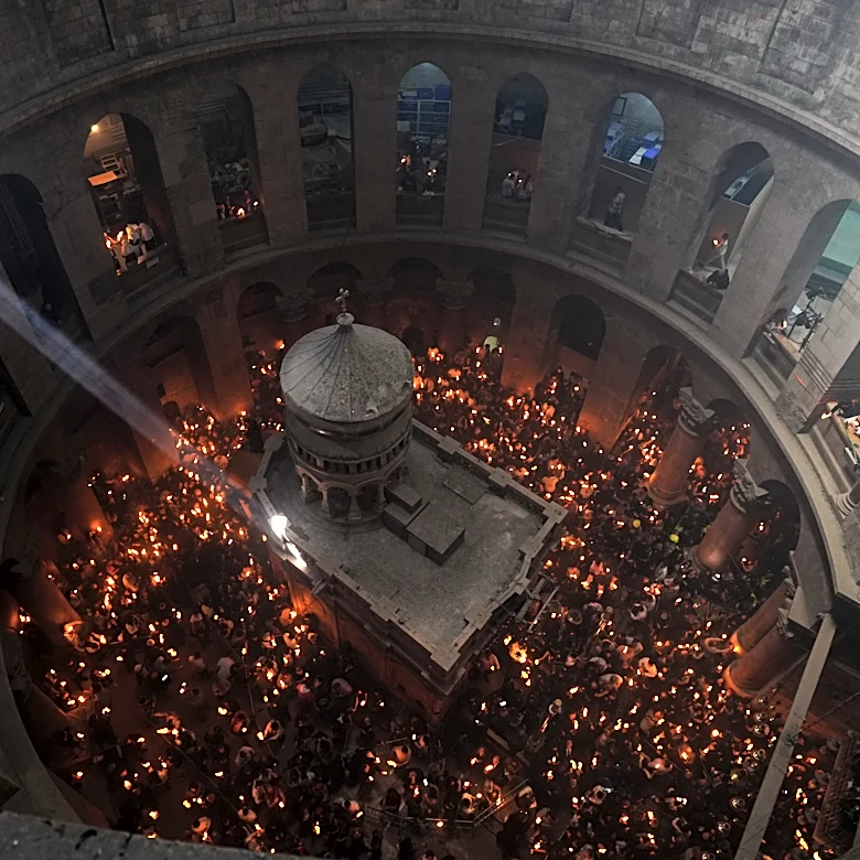 An AP reporter spends the night locked inside Jerusalem's holiest church with clergy and pilgrims
