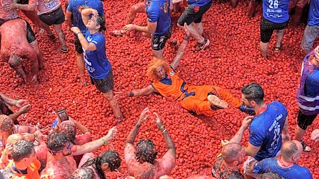The epic La Tomatina food fight paints a small Spanish town red