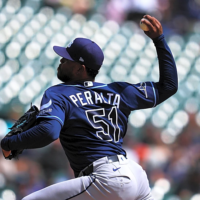 Freddy Peralta's six scoreless innings leads Rays to 3-0 win over Tigers