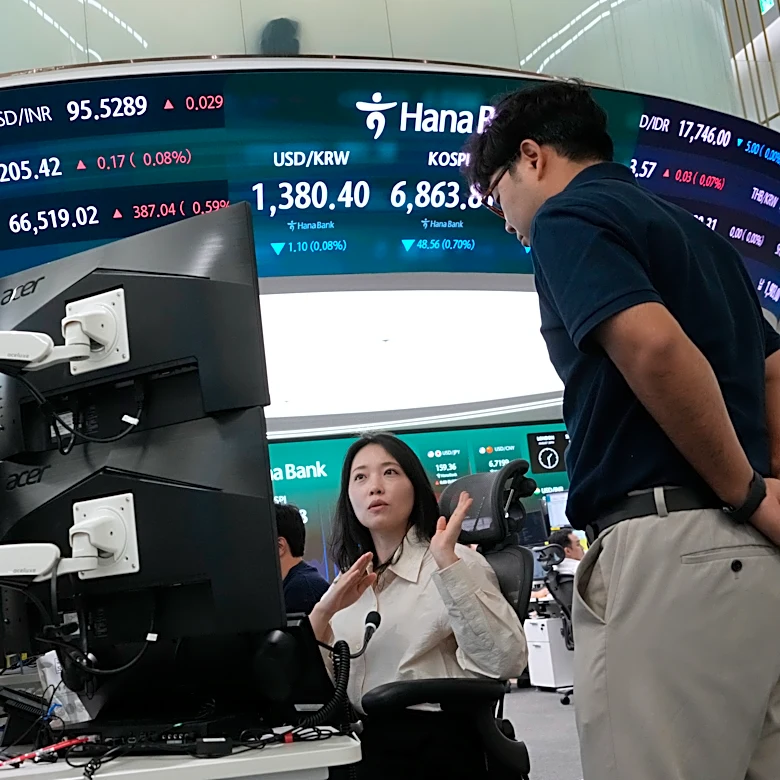 Asian shares mostly gain after upbeat results for Nvidia and others lift US stocks