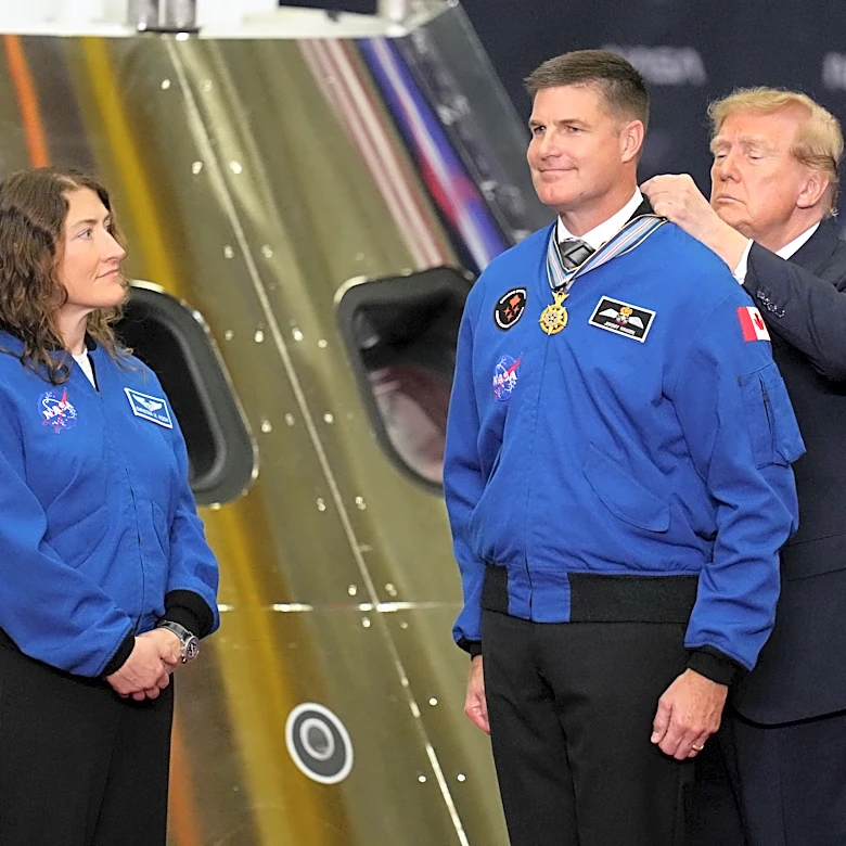 Artemis II astronauts receive nation's highest space honor for their successful moonshot