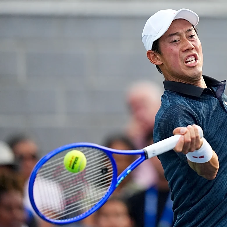 Japan's Rei Sakamoto earns a US Open spot, but beats his retiring hero Kei Nishikori to do it