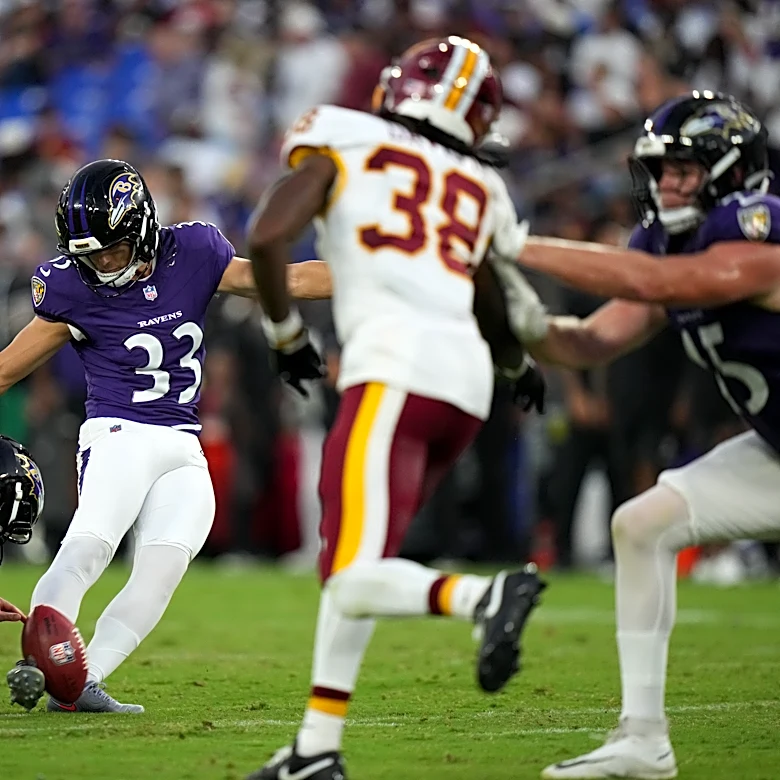 Ravens bludgeon Commanders 41-3 in preseason finale, but Tyler Loop misses 2 more field goals