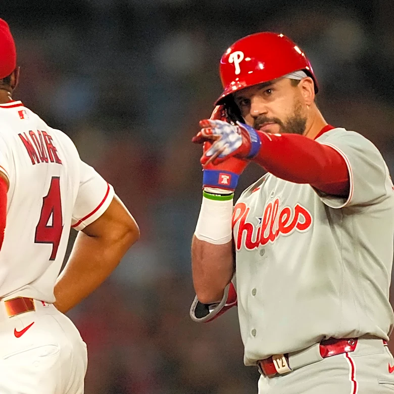 Sanchez sharp, Schwarber, Turner have 10th-inning hits in Phillies' 4-2 win over Angels