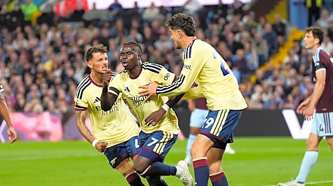 Saka makes the diference as Arsenal down Villa to maintain winning start