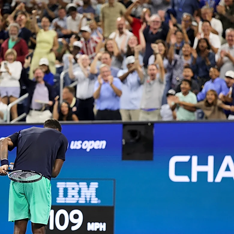 Gael Monfils wins on his 40th birthday at the US Open to extend his Grand Slam career