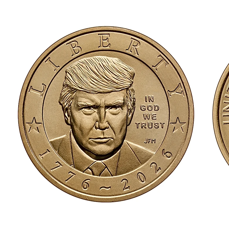 Heads or tails? $1 coin with Trump's face and gold finish to go on sale