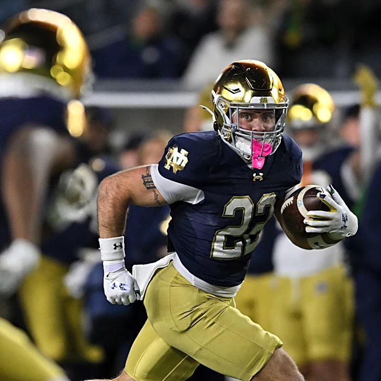 RB Aneyas Williams ready to make long-awaited 1st college start as No. 4 Notre Dame faces Wisconsin