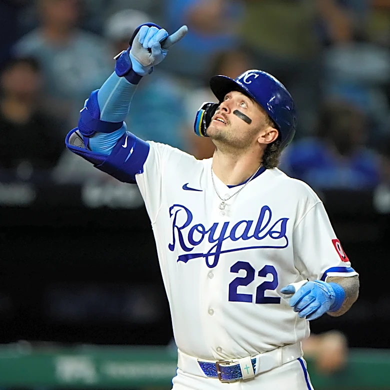 Jensen finishes a single shy of the cycle to help Royals win 7-3 and avoid sweep against Marlins