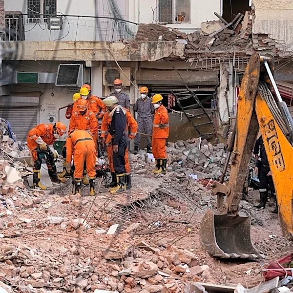 Rescuers look for survivors after New Delhi hostel collapse kills 7