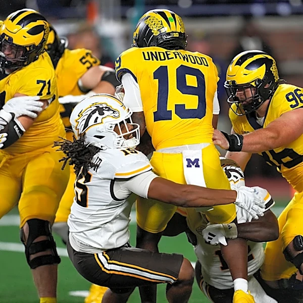 Michigan coach Kyle Whittingham says Bryce Underwood has to improve to keep his job as QB 1
