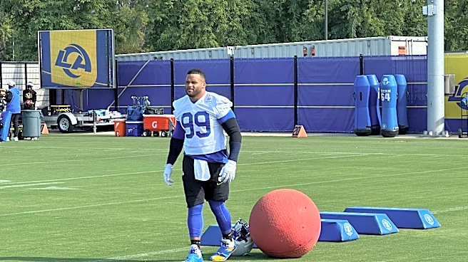 Aaron Donald pleased with how return to field is going, mum on status for Rams' season opener