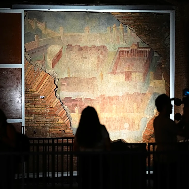 Ancient Rome's biggest fresco and mosaic opens to visitors three decades after discovery