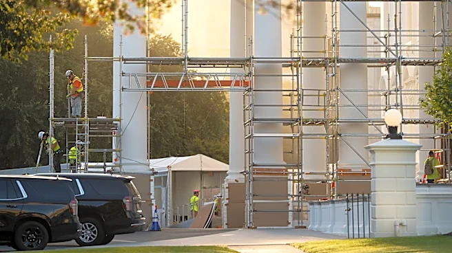 Trump's White House North Portico project nears completion with shroud and scaffolding removed