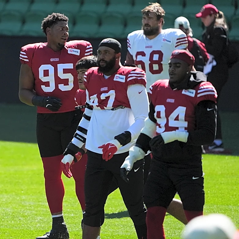 49ers DT Alfred Collins is out for the season after injuring his knee in Melbourne, Shanahan says