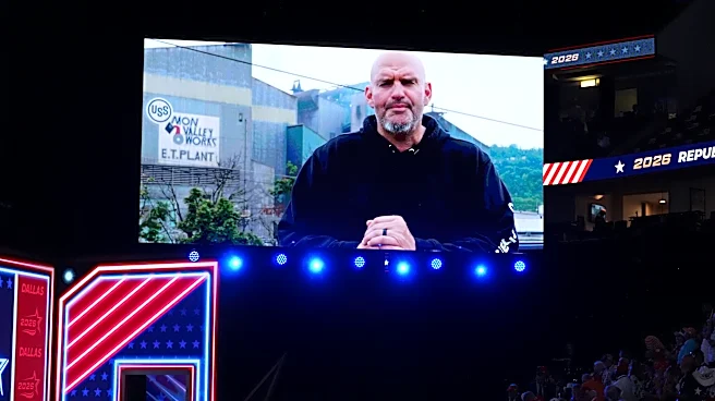 Democratic Sen. Fetterman speaks at a GOP midterm convention, fueling party-switch fears