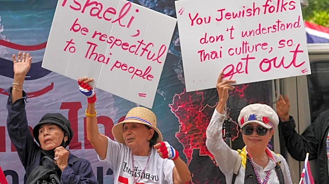 Hundreds rally at Israeli embassy in Bangkok to demand foreigners respect Thai laws