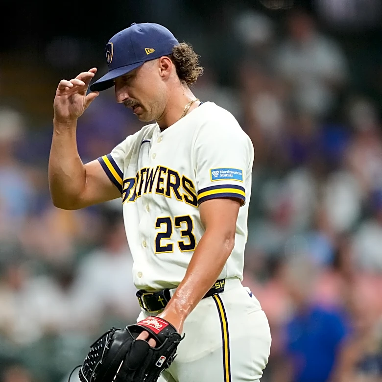 Brewers send Brandon Sproat to minors after his ninth-inning struggles in win over Cubs