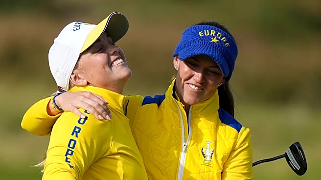 Solheim Cup: Europe builds 7-5 lead after US pair Korda and Corpuz finally lose