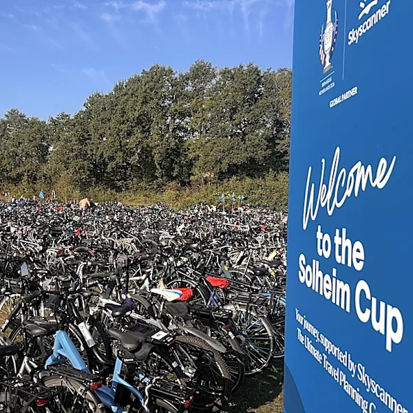 Solheim Cup fans arrive the Dutch way, with thousands of bikes at Bernardus Golf